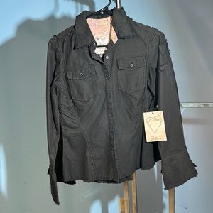 Women’s Love Stitch Button UP NWT